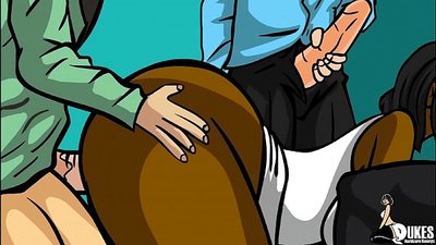 學生放學後與黑人老師發生性關係